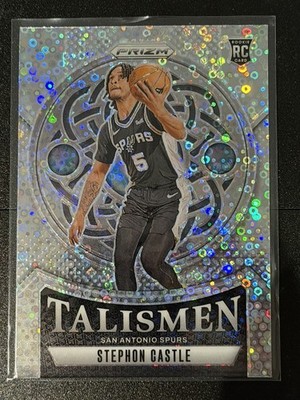 2024-25 Panini Prizm Stephon Castle DISCO Talismen RC #14 SPURS
