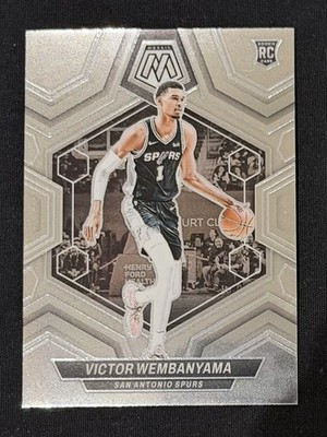 2023-24 Panini Mosaic Victor Wembanyama #238 Silver Mosaic Prizm Rookie RC Spurs
