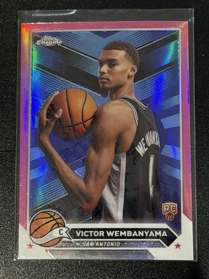 2023-24 Topps Chrome - Victor Wembanyama #1 Pink Refractor (RC)