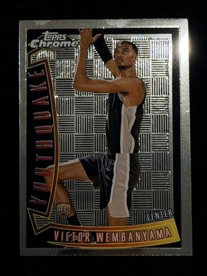 VICTOR WEMBANYAMA 2023-24 TOPPS CHROME YOUTHQUAKE ROOKIE SPURS RC YQ-1