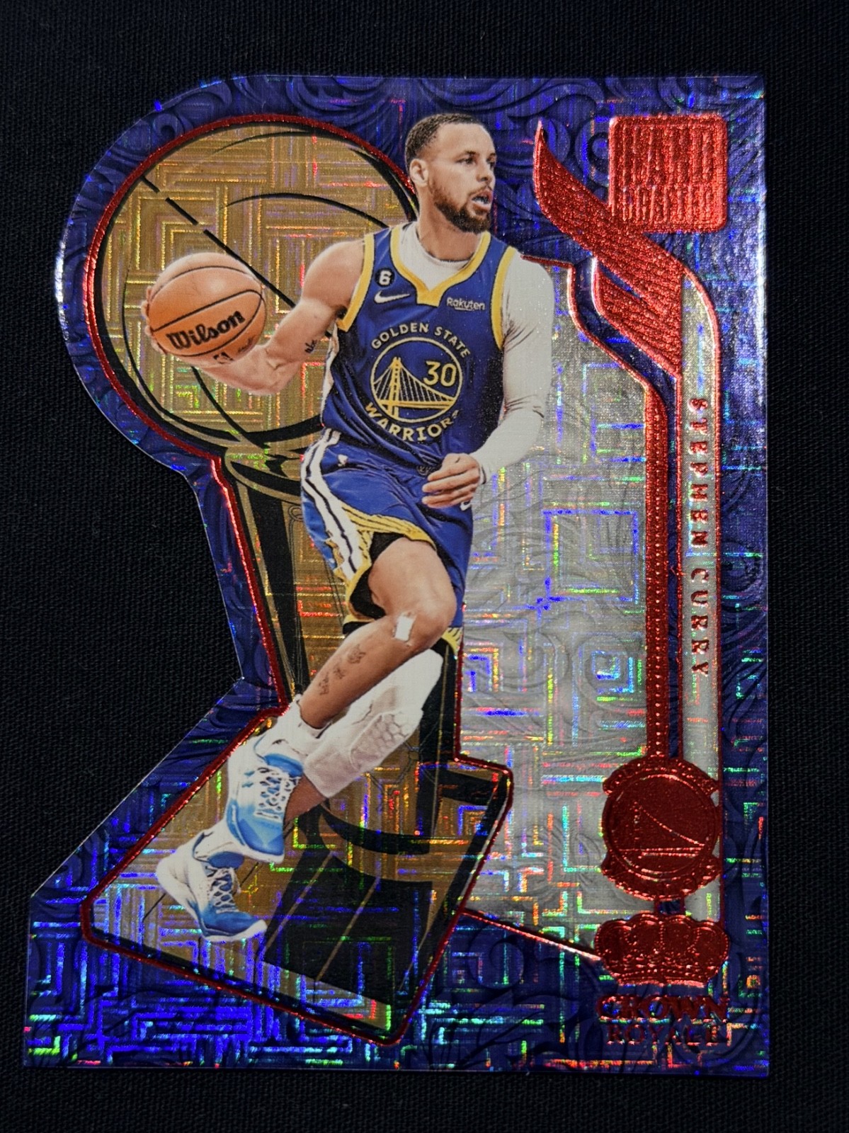 2023-24 Panini Crown Royale Hand Crafted Red International Stephen Curry #10