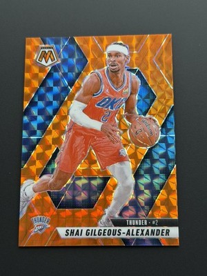 SHAI GILGEOUS-ALEXANDER 2024-25 MOSAIC ORANGE MOSAIC PRIZM #38 /249 Q1556